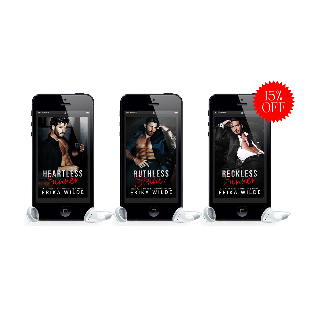 An image of 3 audiobooks for the series Made for the Mafia by Erika Wilde.
