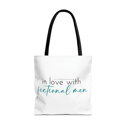 In Love with Fictional Men Tote Bag (AOP)