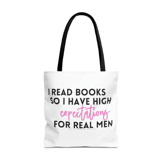 High Expectations Tote Bag (AOP)